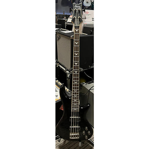 Schecter Guitar Research Stiletto Extreme 4 String Electric Bass Guitar Black