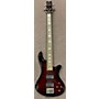 Used Schecter Guitar Research Stiletto Extreme 4-String Electric Bass Guitar Black Cherry