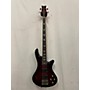 Used Schecter Guitar Research Stiletto Extreme 4 String Electric Bass Guitar Black Cherry
