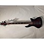Used Schecter Guitar Research Stiletto Extreme 5 String Electric Bass Guitar Crimson Red Burst