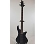Used Schecter Guitar Research Stiletto Stealth-4 Electric Bass Guitar Flat Black