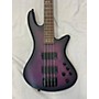 Used Schecter Guitar Research Stiletto Studio 4 Electric Bass Guitar Trans Purple