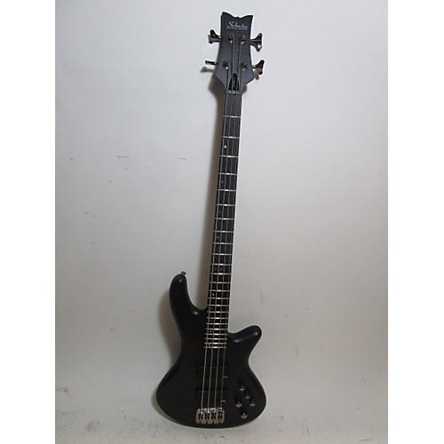 Schecter Guitar Research Stiletto Studio 4 String Electric Bass Guitar Black