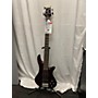 Used Schecter Guitar Research Stiletto Studio 5 String Electric Bass Guitar Natural