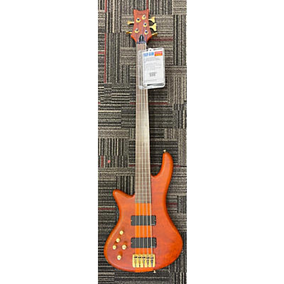 Schecter Guitar Research Stiletto Studio 5 String Fretless Left Handed Electric Bass Guitar