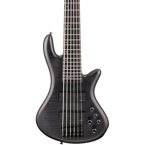 Schecter Guitar Research Stiletto Studio-6 6-String Bass Satin See-Thru Black