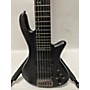 Used Schecter Guitar Research Stiletto Studio 6 String Electric Bass Guitar Gray
