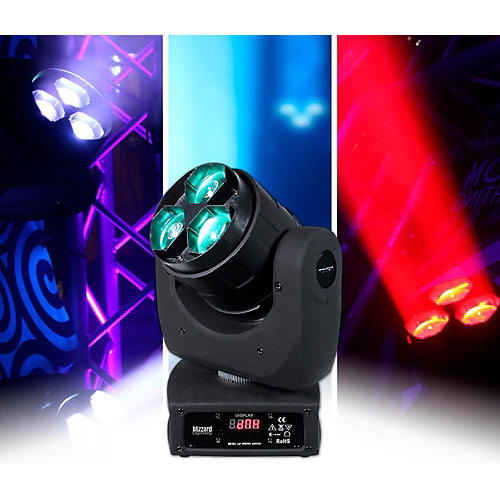 Stiletto Z3 RGBW 3x15 Watt LED Moving Head Light