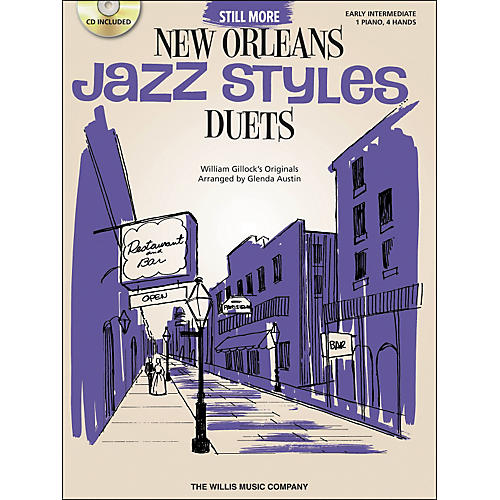 Still More New Orleans Jazz Styles - Piano Duets (Early Intermediate 1 Piano 4 Hands) Book/CD by Glenda Austin