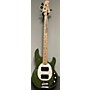 Used Sterling by Music Man Sting Ray Sub Series 4 HH Electric Bass Guitar Olive