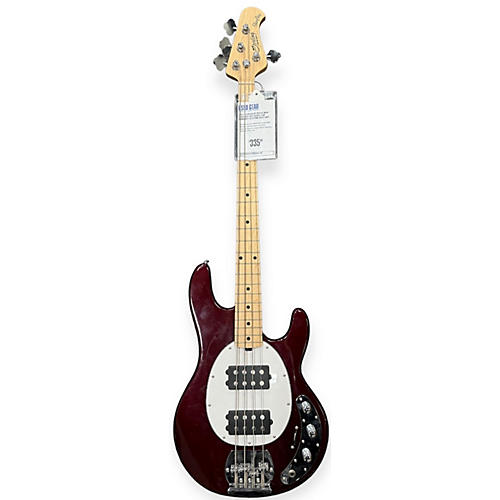 Sterling by Music Man Sting Ray Sub Series 4 HH Electric Bass Guitar Burgundy