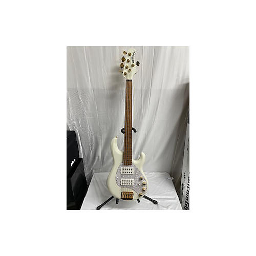 Ernie Ball Music Man StingRay 5 Special HH Electric Bass Guitar Ivory White