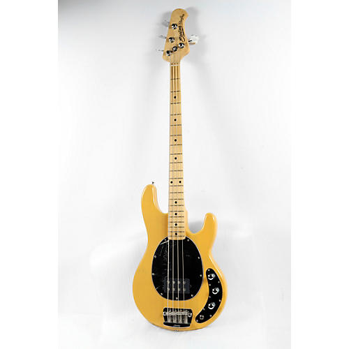 Sterling by Music Man StingRay Classic Ray24 Maple Fingerboard Electric Bass Condition 3 - Scratch and Dent Butterscotch, Black Pickguard 197881151652