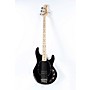 Open-Box Sterling by Music Man StingRay RAY4 Maple Fingerboard Electric Bass Guitar Condition 3 - Scratch and Dent Black, Black Pickguard 197881124946