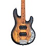 Sterling by Music Man StingRay Ray34HH Spalted Maple Top Maple Fingerboard Electric Bass Natural Burst Satin