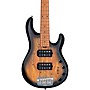 Sterling by Music Man StingRay Ray35HH Spalted Maple Top Maple Fingerboard 5-String Electric Bass Natural Burst Satin
