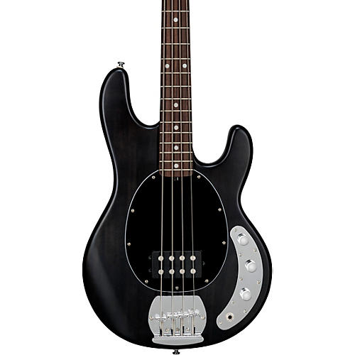 Sterling by Music Man StingRay Ray4 Electric Bass Guitar Condition 2 - Blemished Satin Transparent Black, Black Pickguard 197881402303