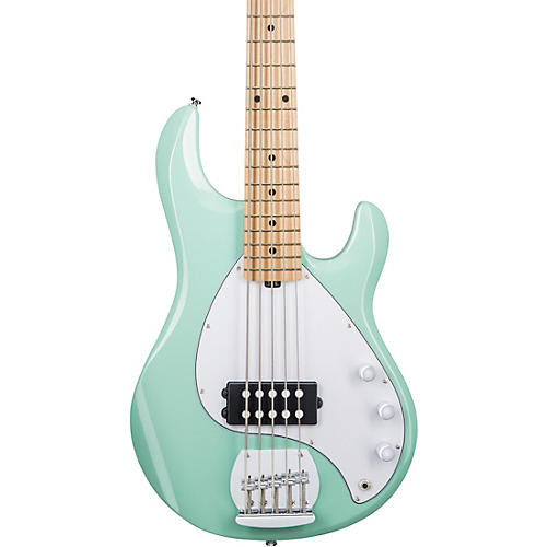 Sterling by Music Man StingRay Ray5 Maple Fingerboard 5-String Electric Bass Mint Green