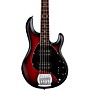 Sterling by Music Man StingRay Ray5HH Limited-Edition 5-String Bass Guitar - Ruby Red Burst Satin