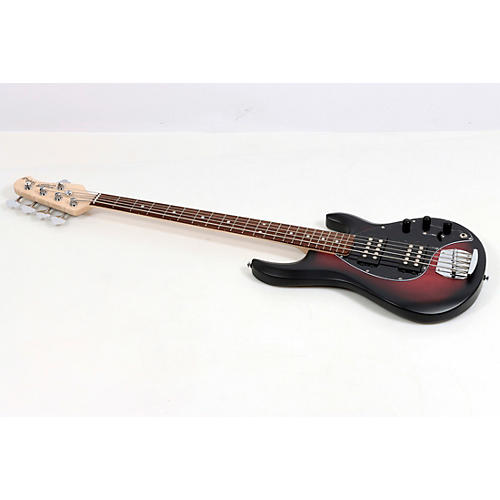 Sterling by Music Man StingRay Ray5HH Limited-Edition 5-String Bass Guitar Condition 3 - Scratch and Dent Ruby Red Burst Satin 197881137397