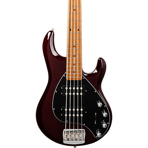 Ernie Ball Music Man StingRay Special 5 HH 5-String Bass Guitar Translucent Oxblood
