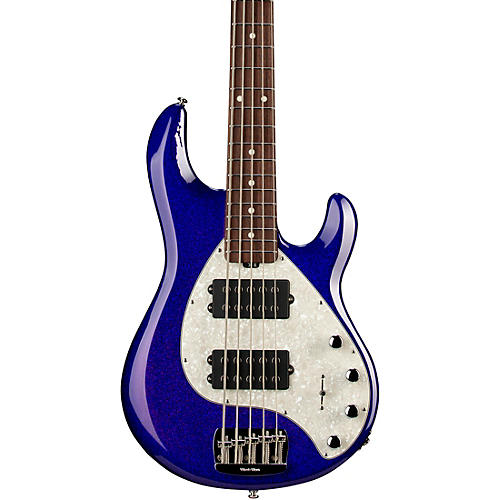 Ernie Ball Music Man StingRay Special 5 HH 5-String Electric Bass Guitar - Violet Sparkle Burst