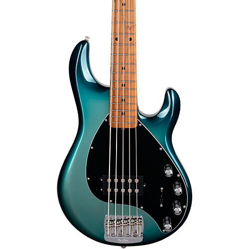 Ernie Ball Music Man StingRay5 Special H Maple Fingerboard Electric Bass Frost Green Pearl