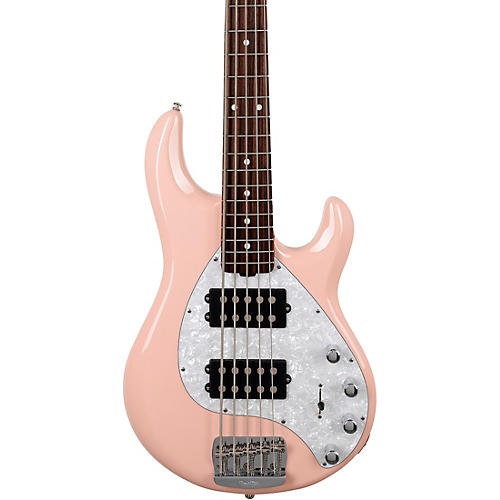 Ernie Ball Music Man StingRay5 Special HH 5-String Electric Bass Guitar Pueblo Pink
