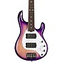 Ernie Ball Music Man StingRay5 Special HH 5-String Electric Bass Guitar Purple Sunset