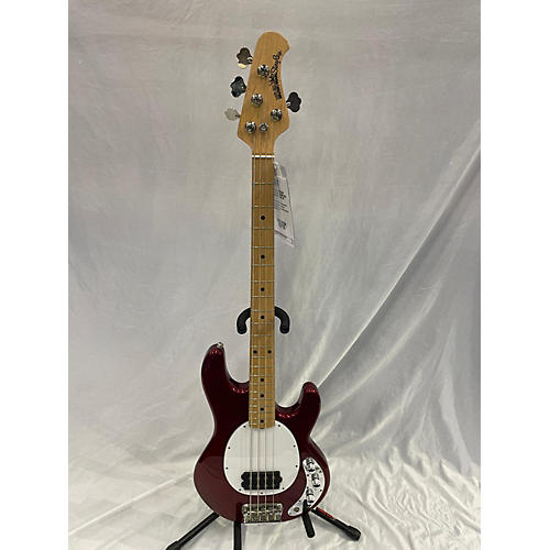Ernie Ball Music Man Stingray 4 String Electric Bass Guitar Chrome Red Metallic