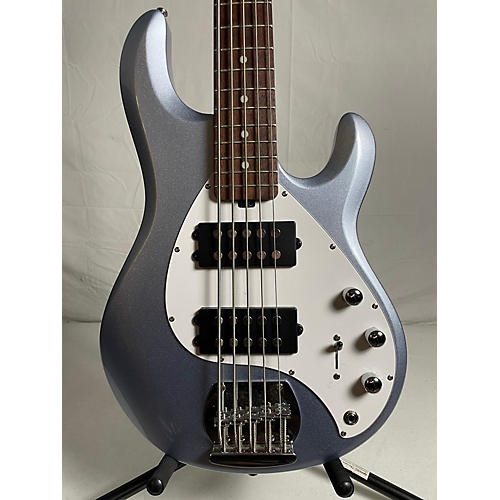 Sterling by Music Man Stingray 5 Electric Bass Guitar silver mist