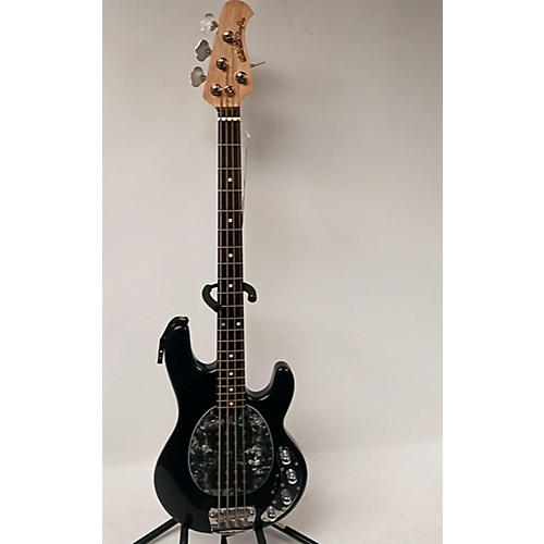 Ernie Ball Music Man Stingray HH 4 String Electric Bass Guitar METALIC SAPHIRE BLACK