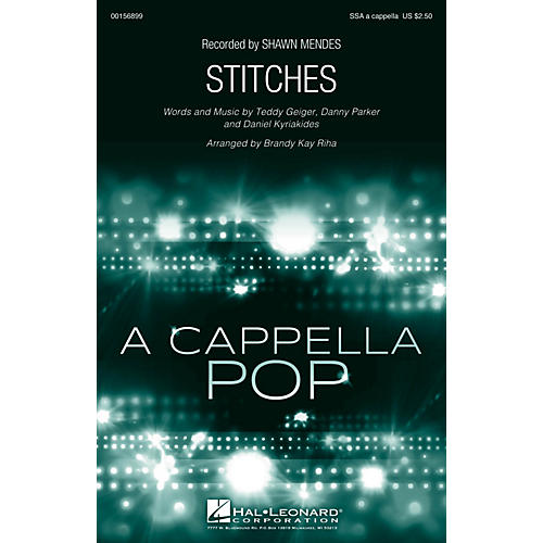 Hal Leonard Stitches SSA A Cappella by Shawn Mendes arranged by Brandy Kay Riha