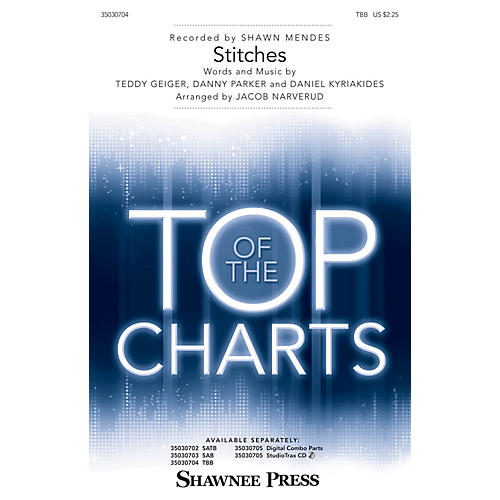 Shawnee Press Stitches TBB by Shawn Mendes arranged by Jacob Narverud