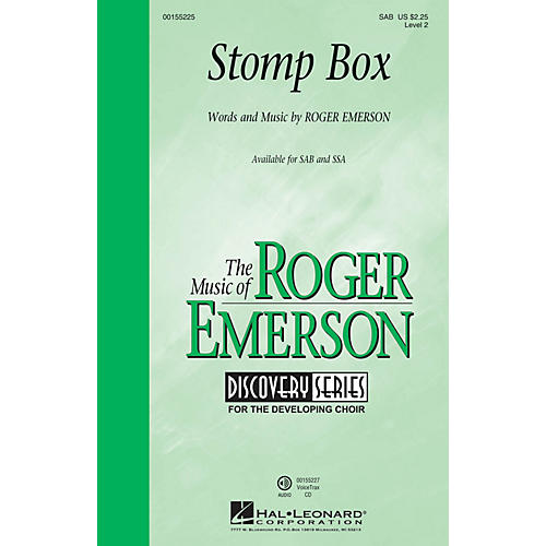 Hal Leonard Stomp Box (Discovery Level 2) SAB composed by Roger Emerson