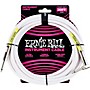 Ernie Ball Straight-Angle Instrument Cable - White 20 ft.