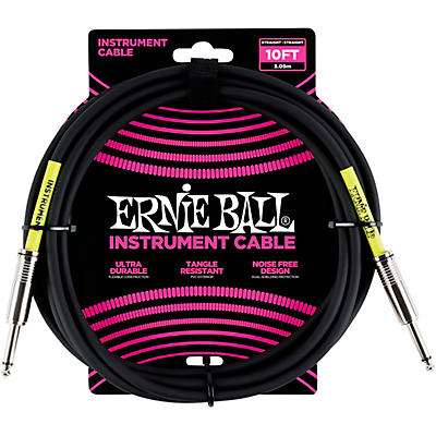 Ernie Ball Straight Instrument Cable - Black
