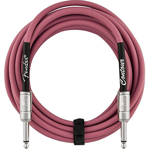 Fender Straight to Straight Instrument Contour Cable 15 ft. Burgundy Mist