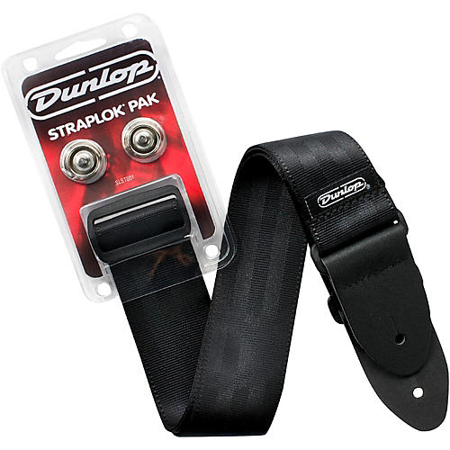 Dunlop Strap with Nickel Straplocks Set