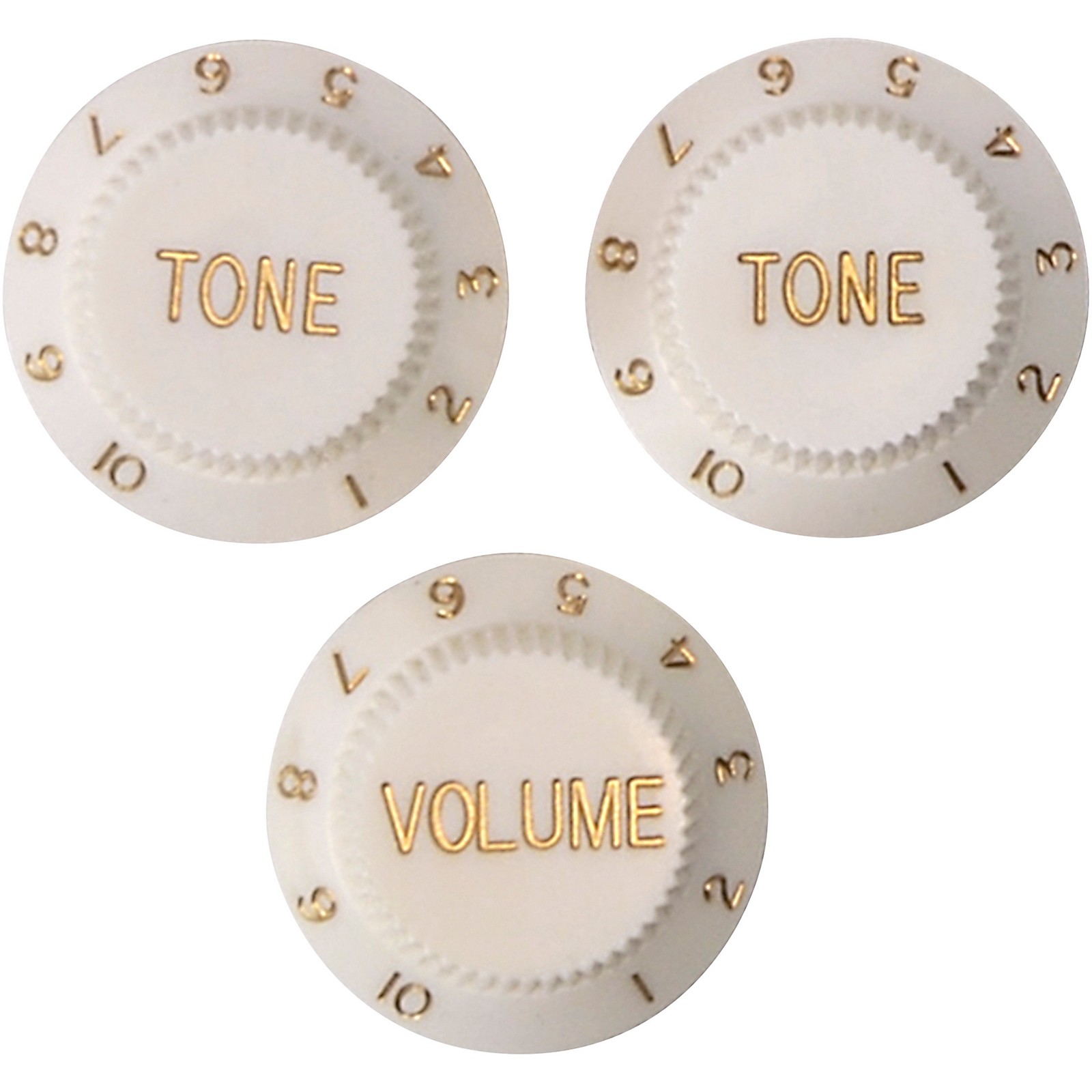 Mojotone Strat Guitar Knobs White Musician's Friend