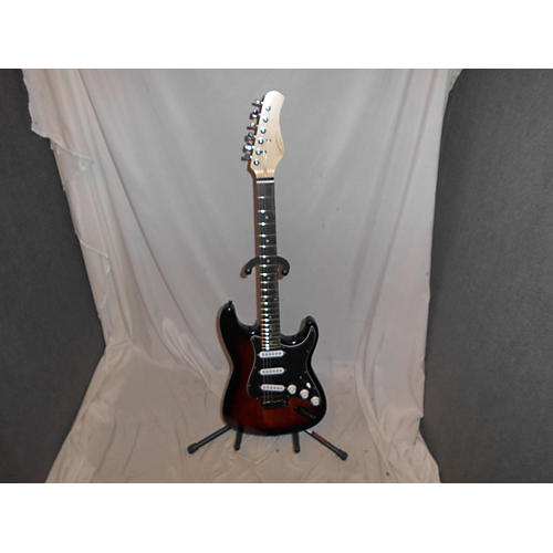 Best Products Strat Style Solid Body Electric Guitar 2 Tone Sunburst