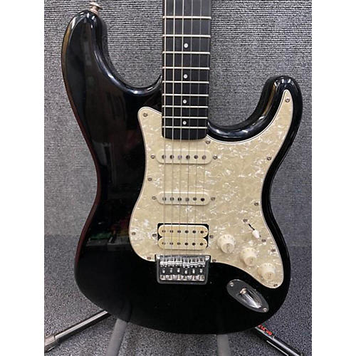 Fretlight Strat Style Solid Body Electric Guitar Black
