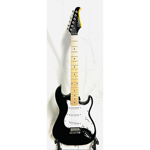 Silvertone Strat Style Solid Body Solid Body Electric Guitar Black