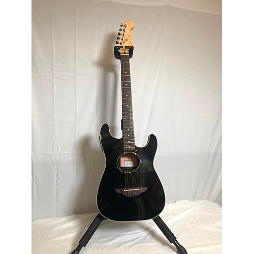 Fender Stratacoustic Acoustic Electric Guitar Black