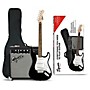 Squier Stratocaster Electric Guitar Pack with Fender Frontman 10G Amp Black