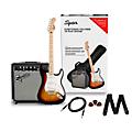 Squier Stratocaster Limited-Edition Electric Guitar Pack With Squier Frontman 10G Amp Candy Apple Red3-Color Sunburst