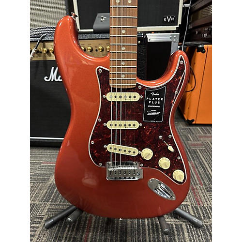 Fender Stratocaster Player PLUS Series Solid Body Electric Guitar Dark Cherry Burst