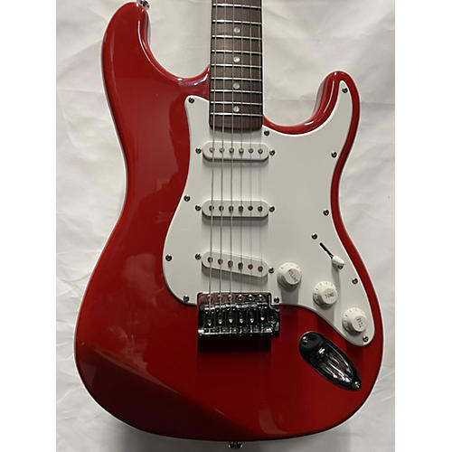 Starcaster by Fender Stratocaster Solid Body Electric Guitar Candy Apple Red
