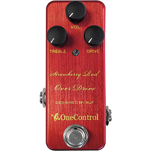 One Control Strawberry Red Overdrive Effects Pedal | Musician's Friend