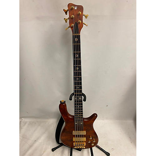 Warwick Streamer Stage I 5 String Masterbuilt Custom Electric Bass Guitar Natural Babinga